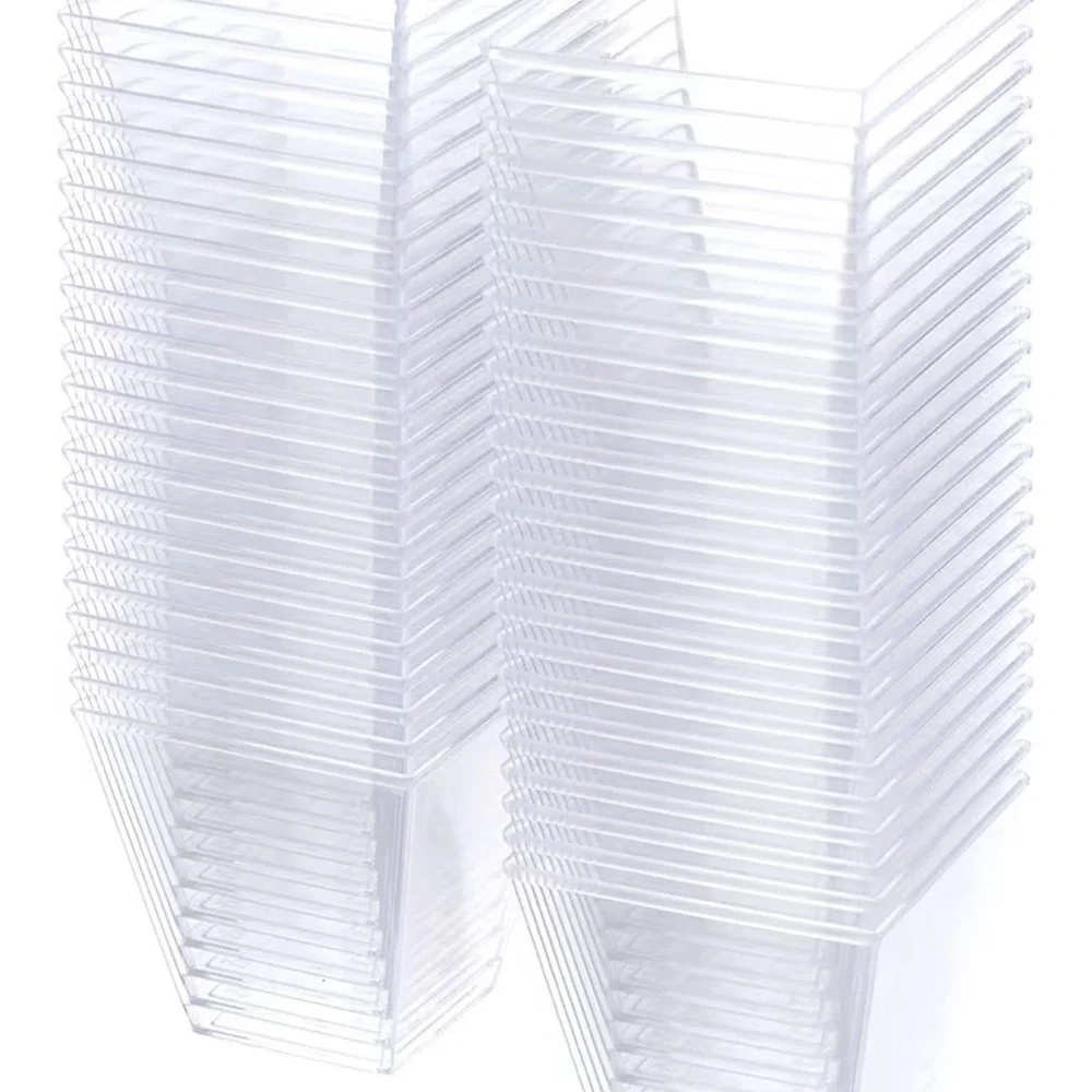 Pack of 50 Verrine Pyramid Shape Serving Cups (A101)